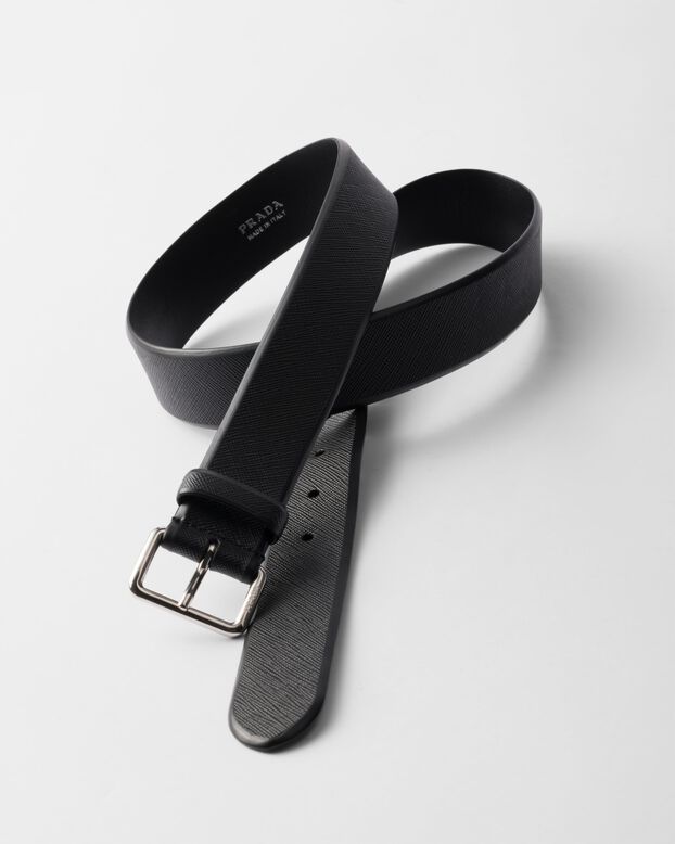 Saffiano belt, , hi-res