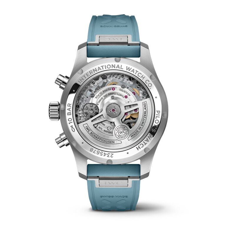 Pilot Miramar Top Gun Automatic 41mm Mens Watch Blue Rubber Strap, , hi-res