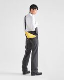 Saffiano leather and leather shoulder bag, , hi-res