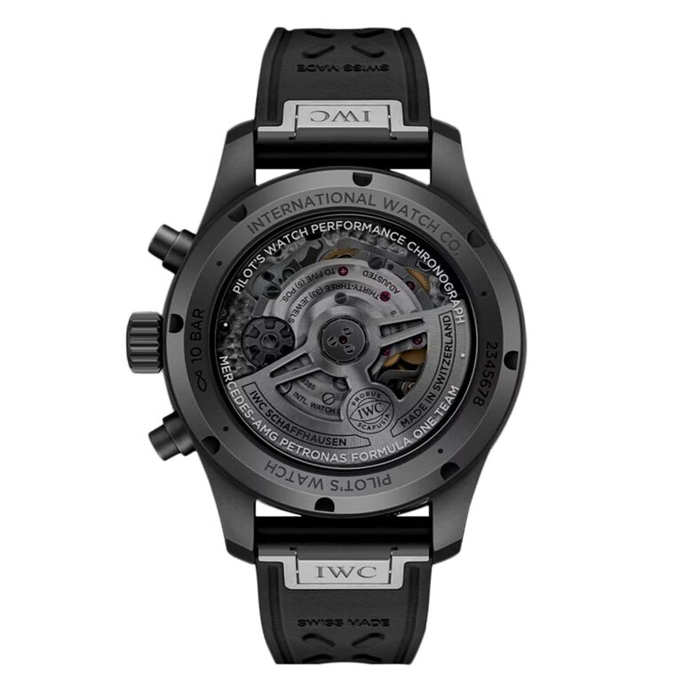 Pilot Performance Chronograph 41mm Mercedes AMG Petronas Formula OneTM Team Mens Watch Black Rubber, , hi-res