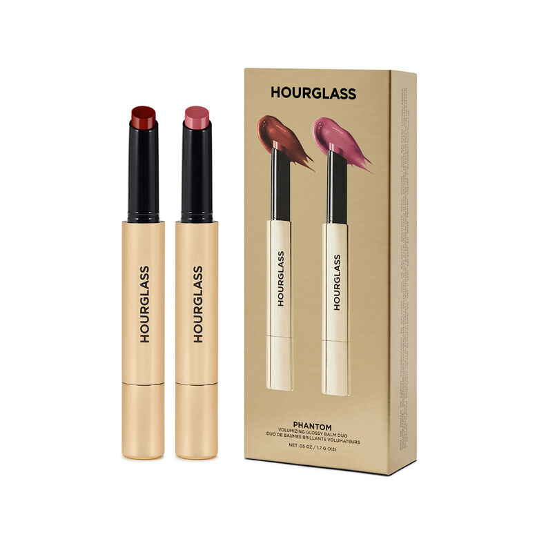 Glossy Balm Duo 2023 Red &amp; Rose - Warm Pink-Burnt Rosewood, , hi-res