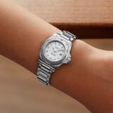 Hydroconquest 30mm Quartz Ladies Watch Mother of Pearl Dial Stainless Steel Bracelet, , hi-res