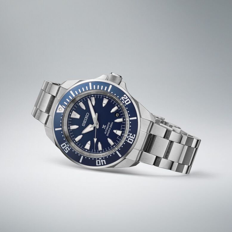 Prospex 4R Compact Mechanical Diver's 41.7mm Mens Watch Cobalt Blue, , hi-res