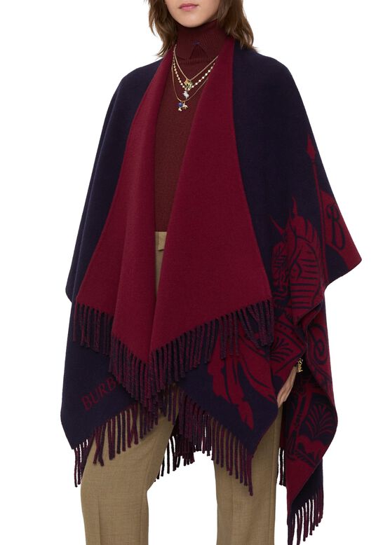 EKD Wool Cashmere Cape, , hi-res
