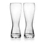 Tiffany Home Essentials Beer Glasses Set of Two, in Crystal Glass