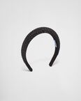 Satin hairband with crystals