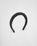 Satin hairband with crystals, , hi-res