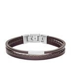 Vintage Casual Man Bracelet Brown