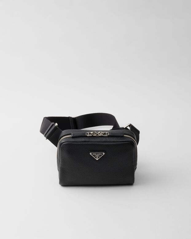 Leather shoulder bag, , hi-res