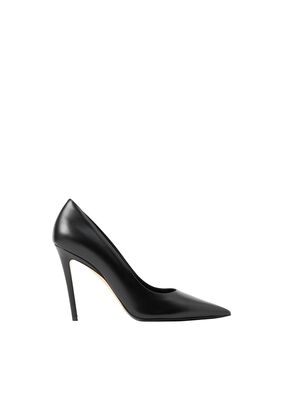 Leather Point-toe Pumps