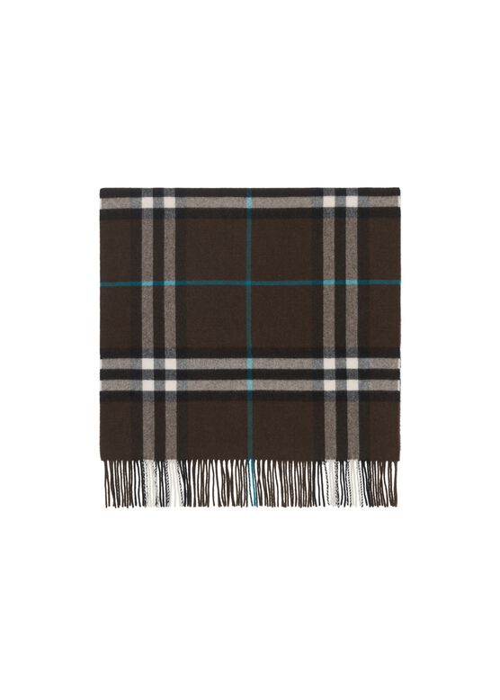 Wide Check Cashmere Scarf, , hi-res