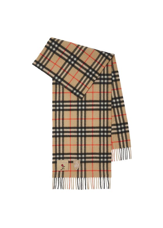 Badge Check Cashmere Scarf, , hi-res