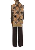 Check Wool Mohair Blend Cape, , hi-res