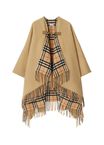 Check Wool Cape