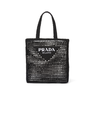 Crochet tote bag with logo