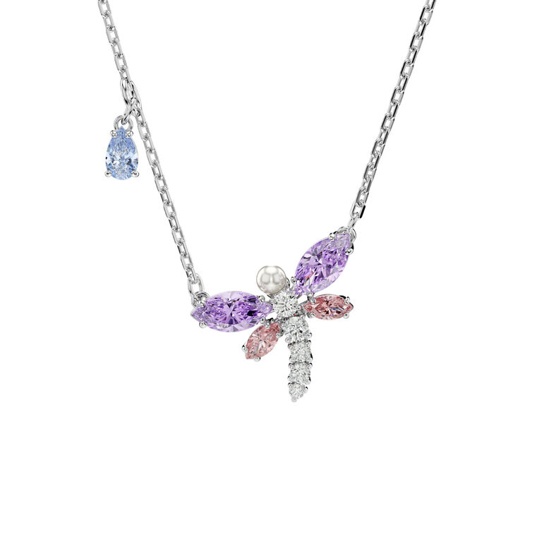 Ariana Grande Dragonfly Multicolored Rhodium Pendant, , hi-res