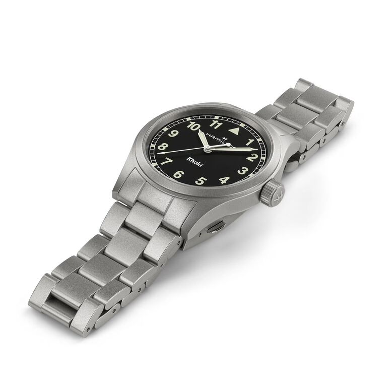Khaki Field Quartz 38mm Unisex Watch Black, , hi-res