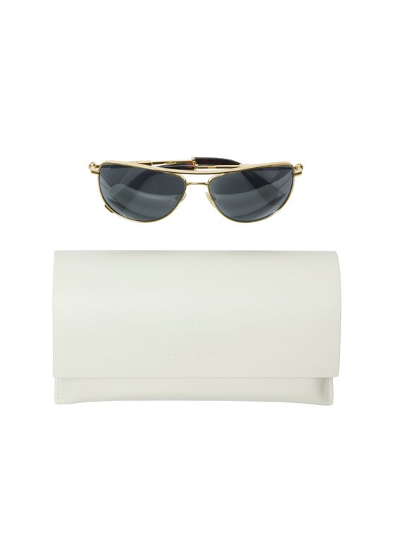 Metal Logo Square Sunglasses, , hi-res