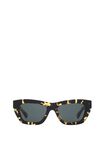 Inlaid Check Cat-eye Sunglasses​