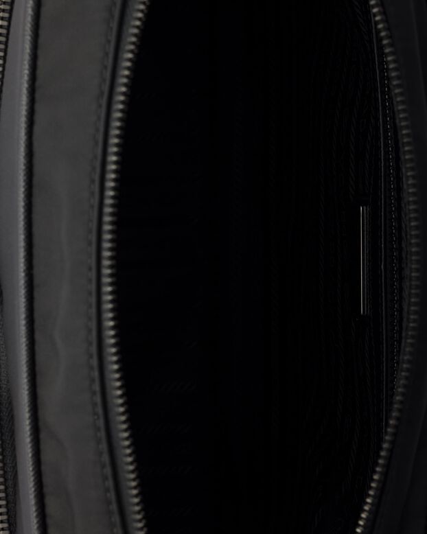 Re-Nylon and Saffiano leather shoulder bag, , hi-res