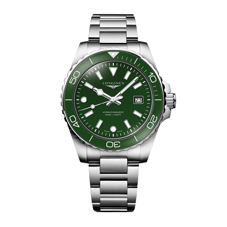 HydroConquest Quartz 42mm Mens Watch Green, , hi-res
