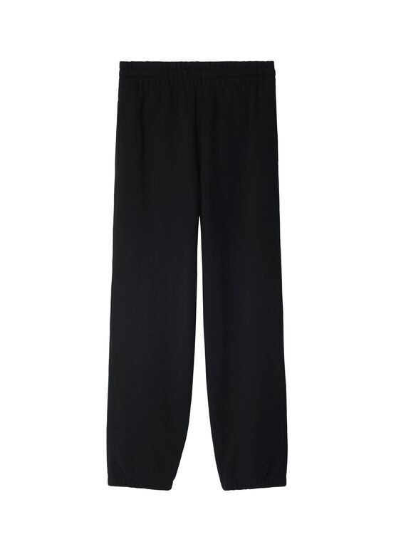 Check Label Cotton Jogging Pants, , hi-res