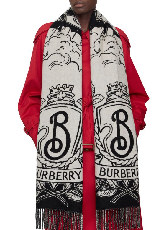 Wide Reversible Stormy Knight Scarf, , hi-res