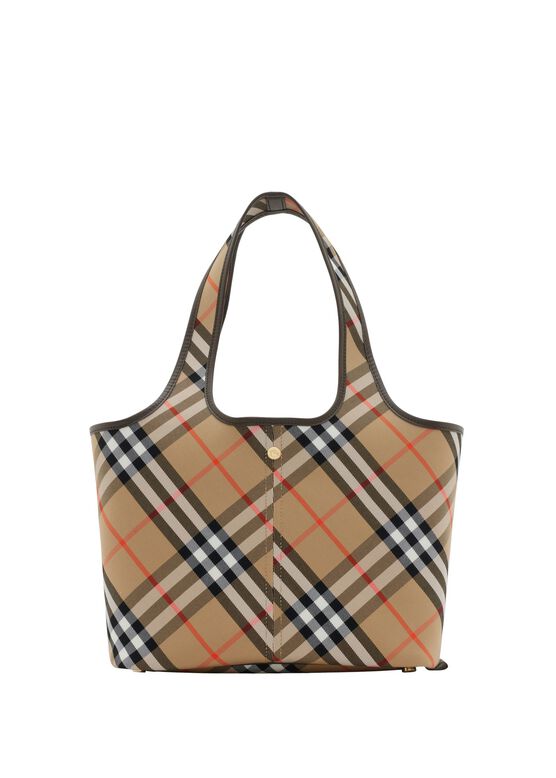Small Check Tote, , hi-res