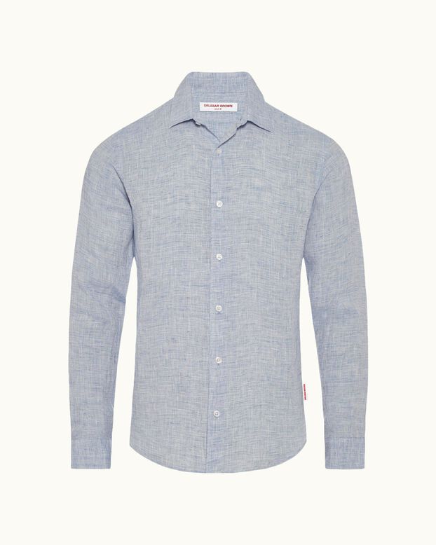 Giles Linen Cls Ii Navy/White, , hi-res