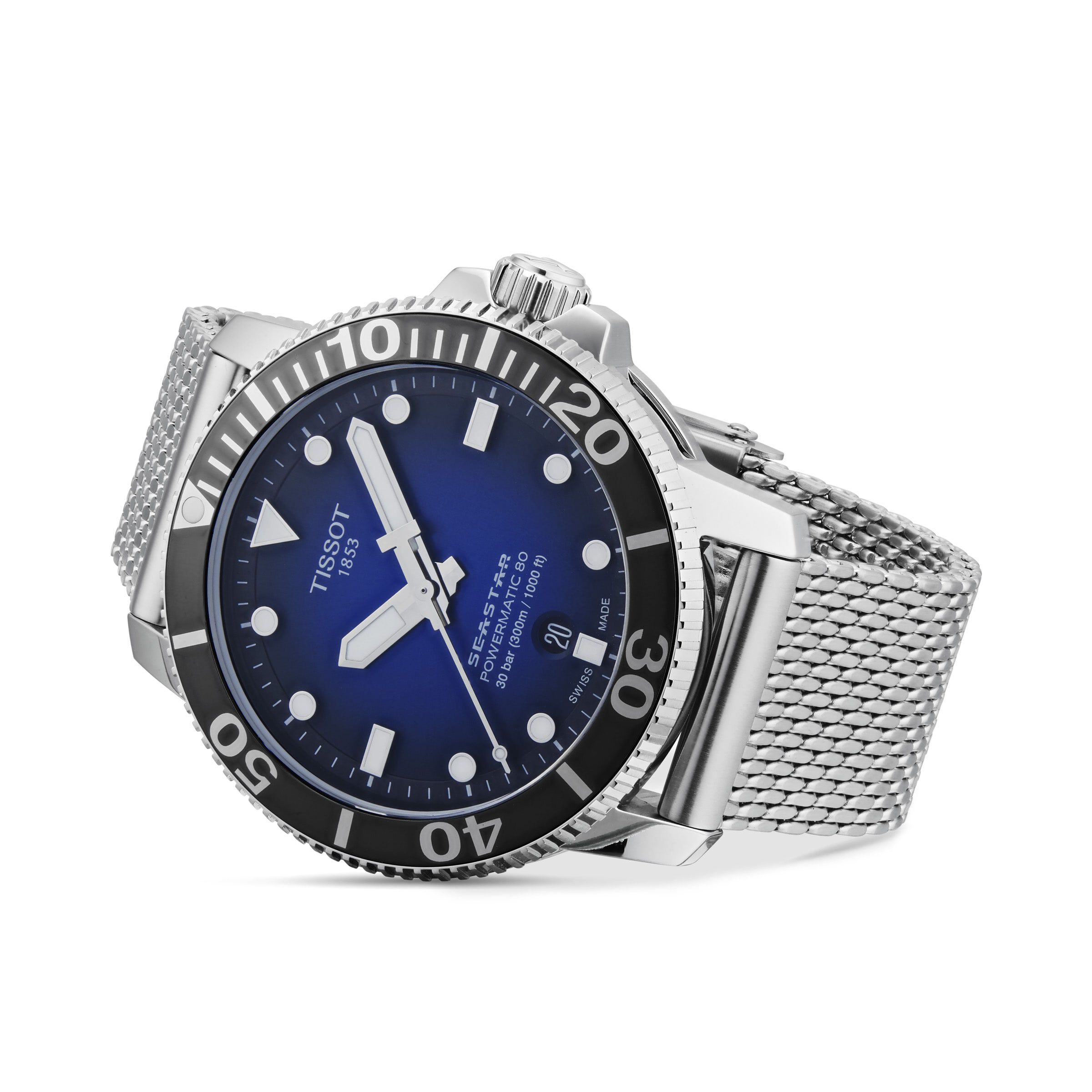 T sport seastar 43mm mens watch Clearance