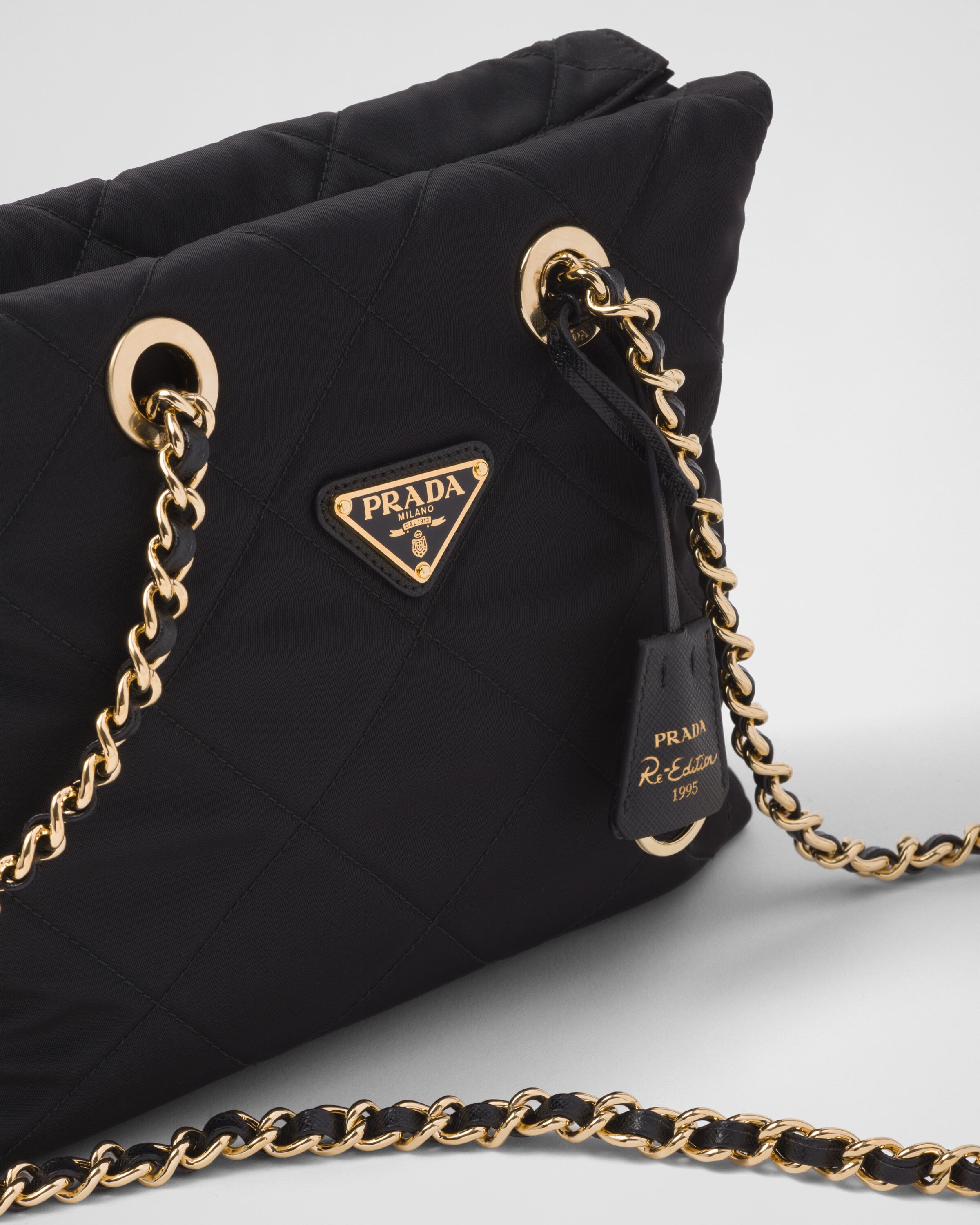 Prada gold chain bag cheap