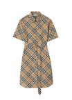 Check Cotton Shirt Dress