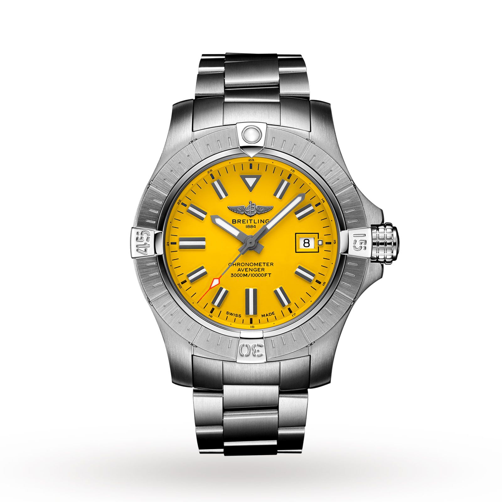 Breitling Avenger Automatic 45 Seawolf Stainless Steel Watch Fine Watches Heathrow Reserve Collect