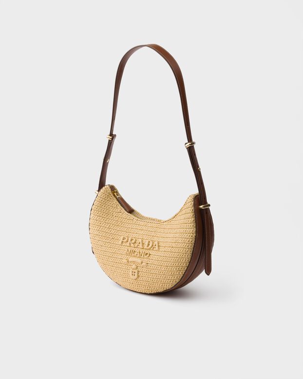 Prada Arqu&eacute; small crochet and leather bag, , hi-res