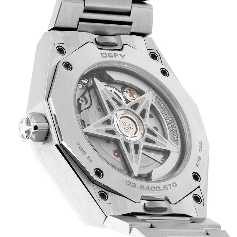 Defy Skyline 36mm Steel Automatic Watch - Green, , hi-res