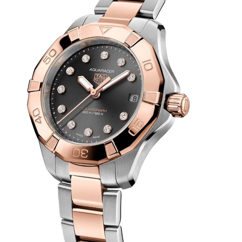 Aquaracer Professional 200 Solargraph 34mm Ladies Watch Black, , hi-res