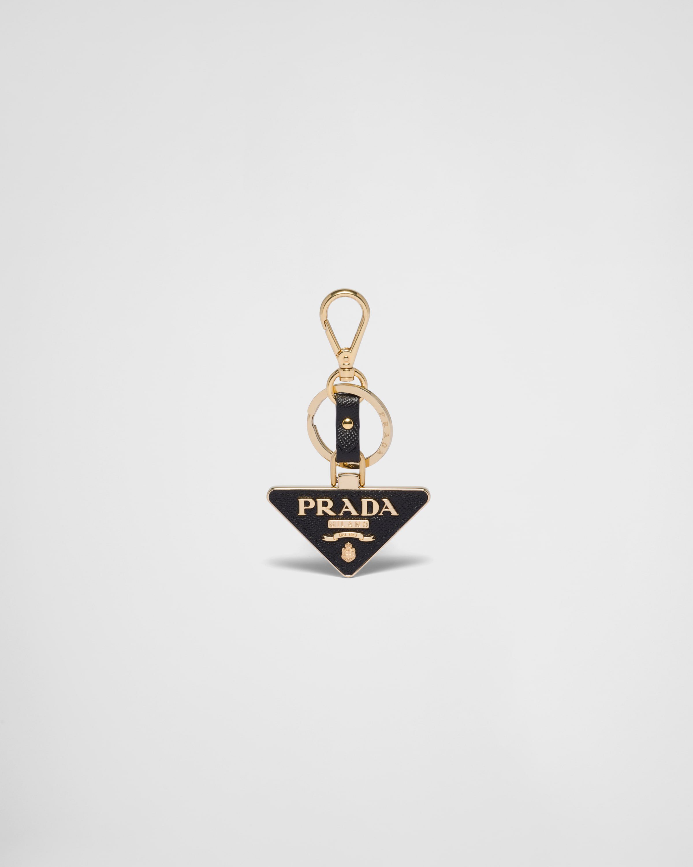 Prada Saffiano Leather and Metal Keychain Accessories Heathrow Reserve Collect