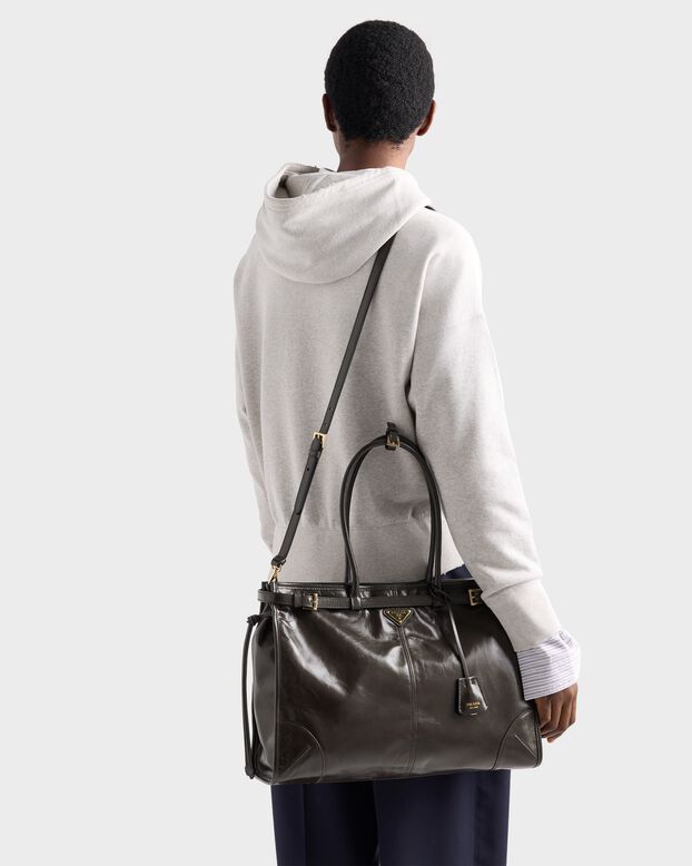 Prada Bonnie extra-large leather bag, , hi-res