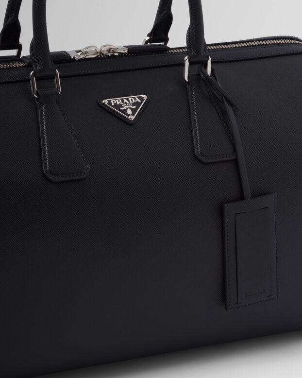 Saffiano leather travel bag, , hi-res