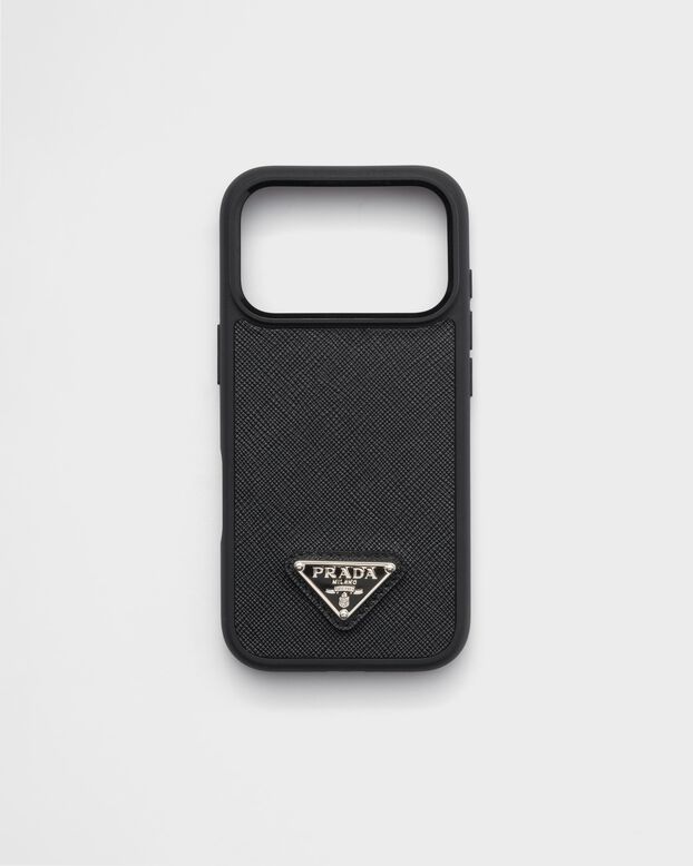 Saffiano leather case for iPhone 17 Pro, , hi-res