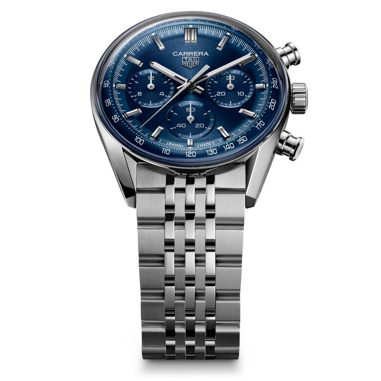 Carrera Chronograph 41mm Mens Watch Blue, , hi-res