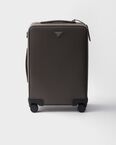 Saffiano leather trolley