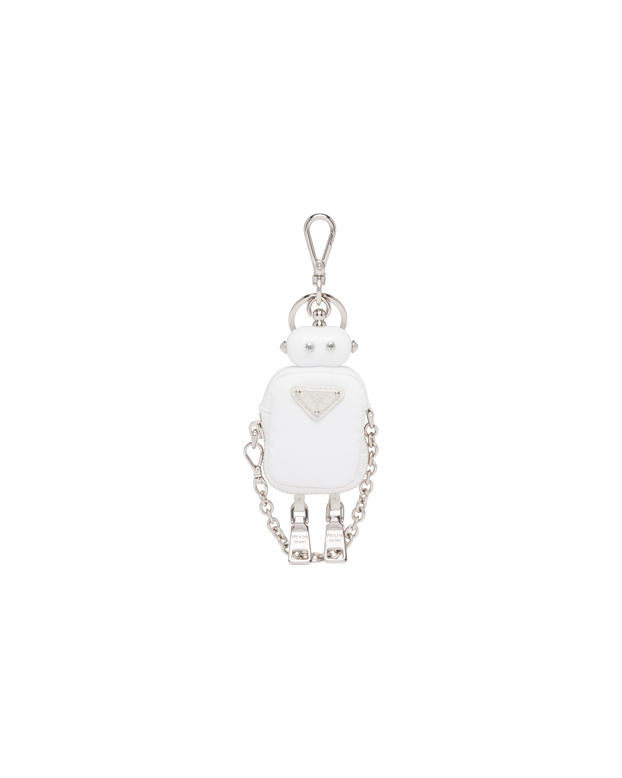 Re-Nylon robot bag charm, , hi-res