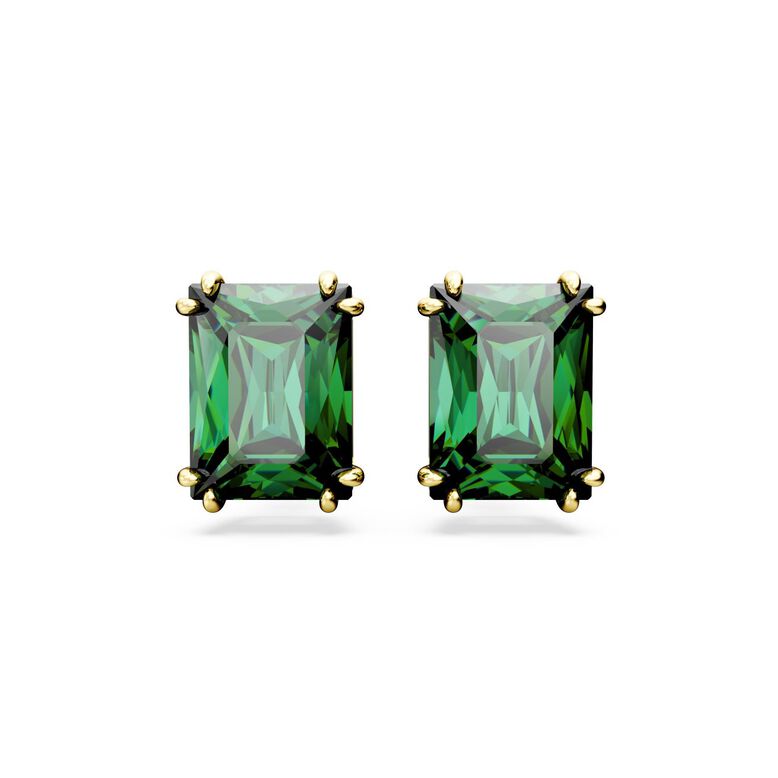 Matrix Lady Earrings Green Crystal, , hi-res