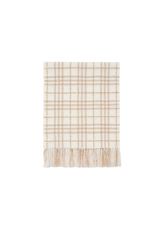 Embellished Check Boucl&eacute; Scarf, , hi-res