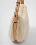 Prada Arqu&eacute; shearling and leather shoulder bag, , hi-res