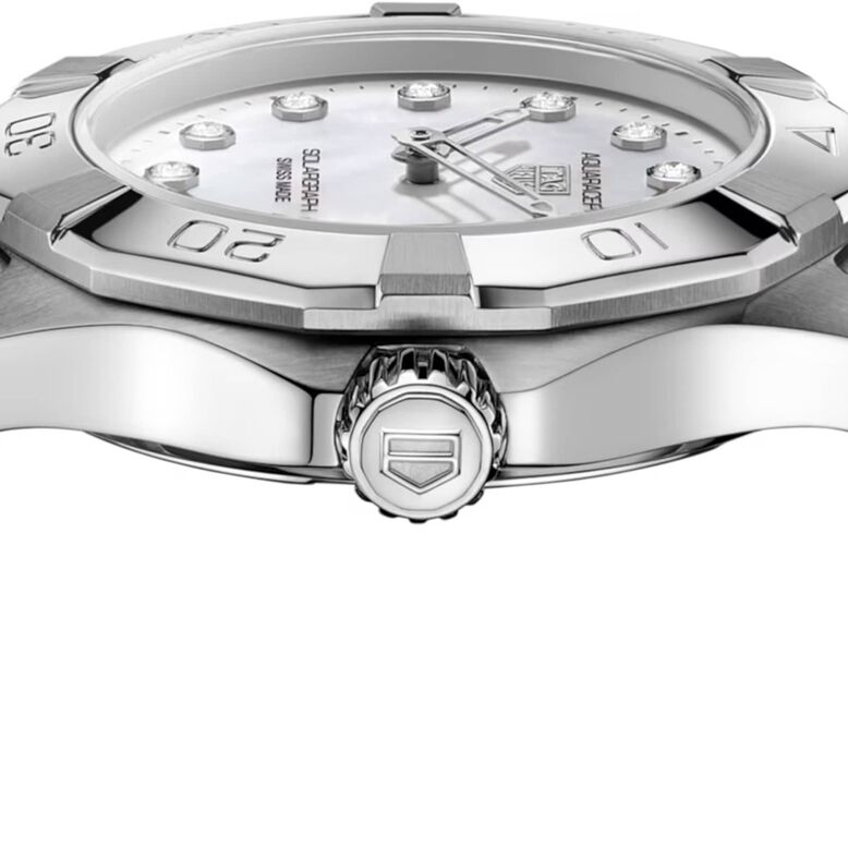 Aquaracer Professional 100 Solargraph 28mm Ladies Watch White Mother Of Pearl, , hi-res