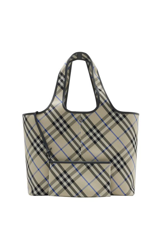 Medium Check Tote, , hi-res