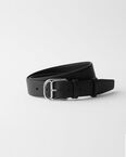 Saffiano leather belt