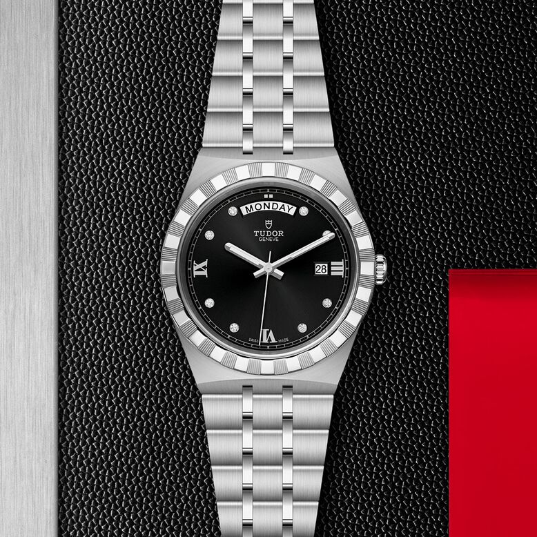 Royal 41mm, Steel Case, Black Dial, , hi-res